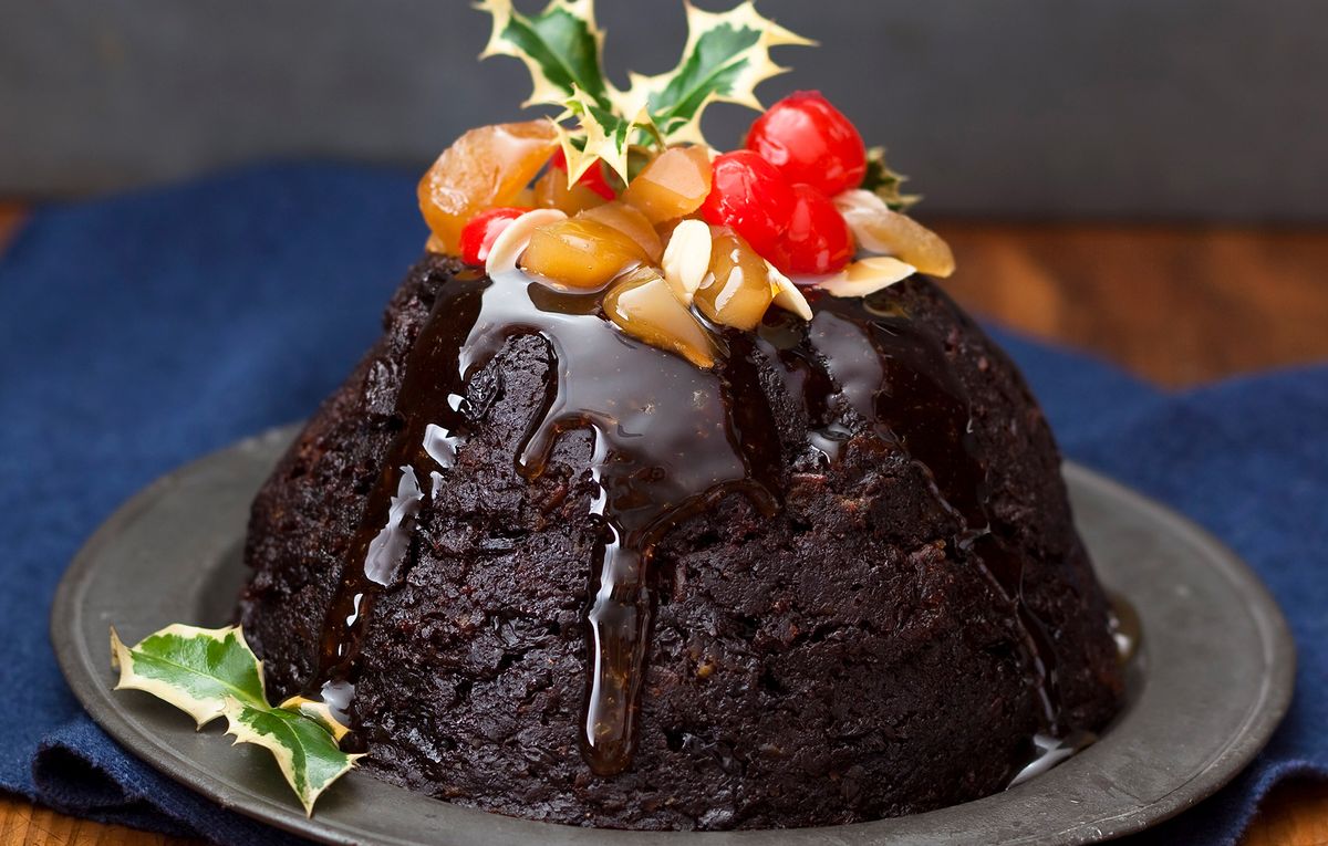 Slow cooked Christmas pudding Baking Recipes GoodtoKnow
