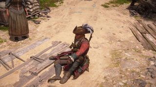 Black Flag Resynced edward sitting on the ground passing time