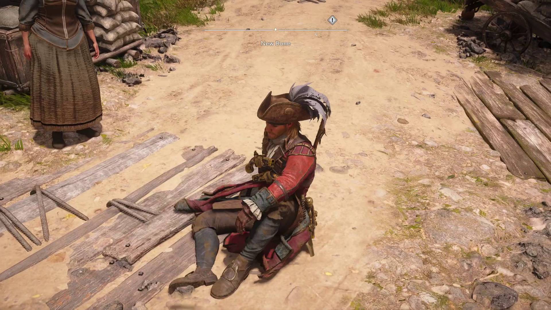 Black Flag Resynced edward sitting on the ground passing time