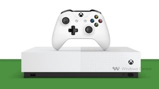 Photoshop mockup of the Xbox One S All-Digital edition.