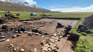 The youngest of the two longhouses contained the most valuable horde of objects ever found in Iceland and was probably the hall of a Viking chieftain.