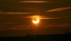 sunrise solar eclipse 