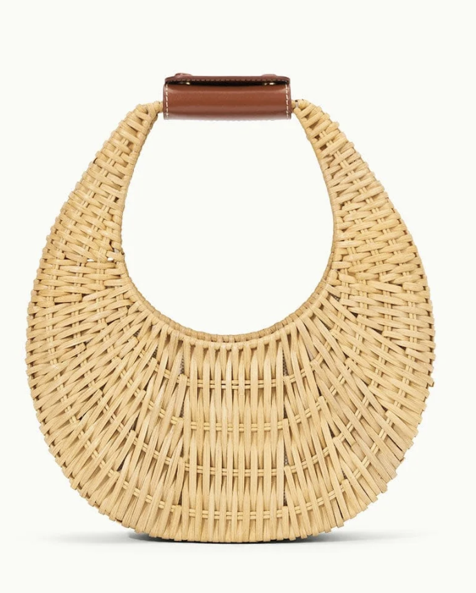 Staud, Mini Moon Wicker Bag