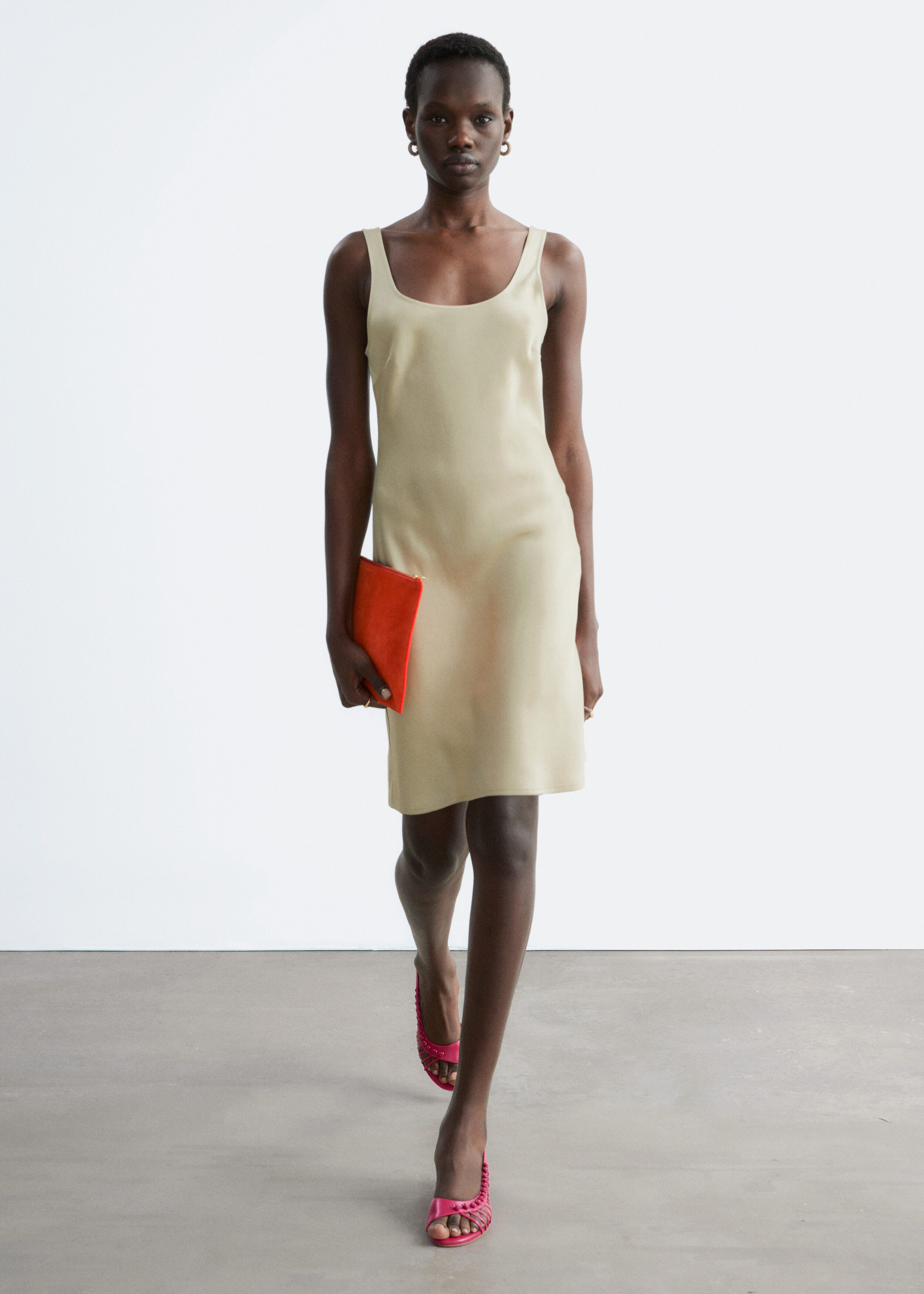 Satin Slip Mini Dress