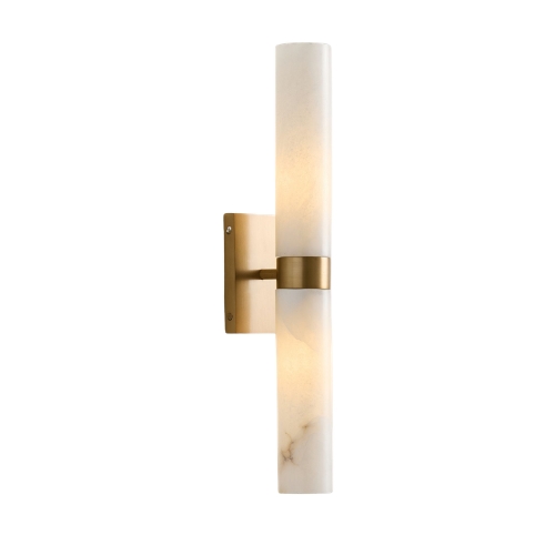 Pottery Barn, Frances Alabaster Double Tube Sconce