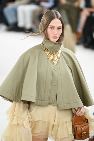 A model walks the runway during the Chloé Womenswear Fall/Winter 2024-2025 show as part of Paris Fashion Week on February 29, 2024 in Paris, France.