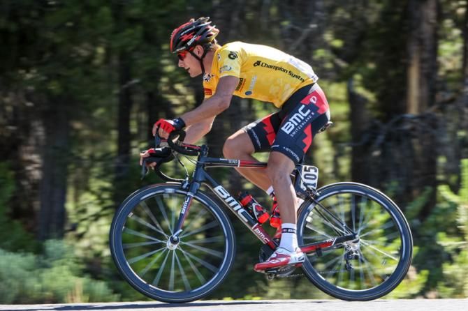 Jakub Novak (BMC) riding in yellow.