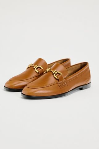 Split Leather Loafers