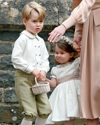 Prince George helps out at auntie Pippa's wedding