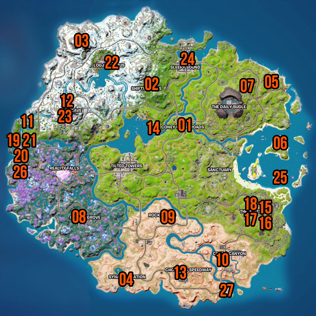 Fortnite Characters locations in Season 3 | GamesRadar+