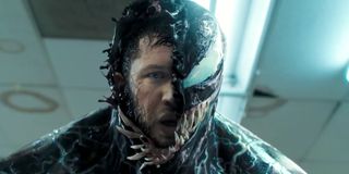 Tom Hardy as Eddie Brock/Venom in Venom