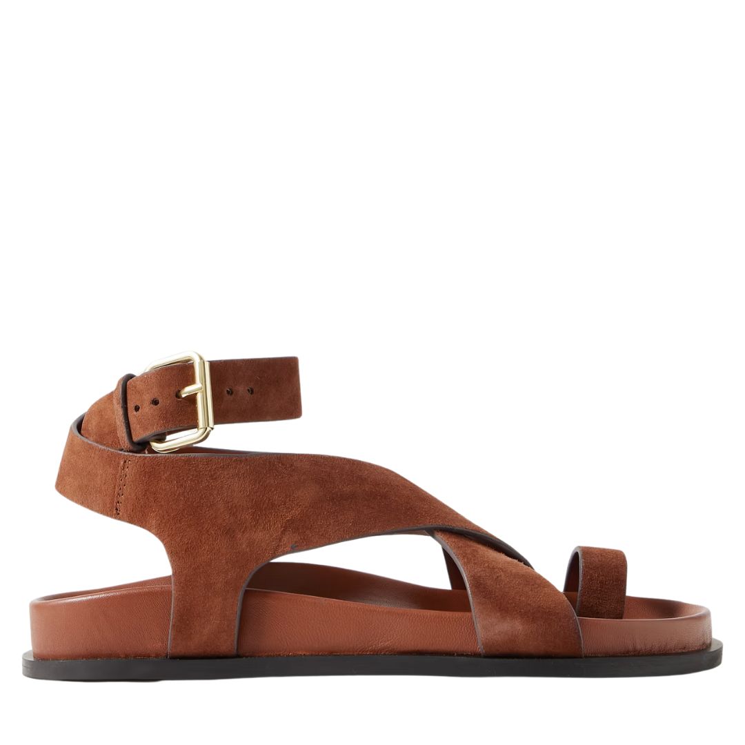 A.EMERY Jalen suede and leather sandals