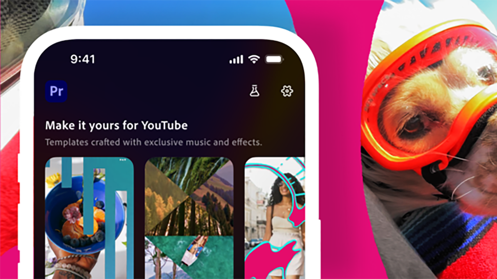 'Create for YouTube Shorts' in Adobe Premiere mobile