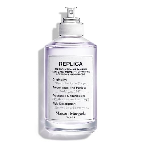 Maison Margiela - Replica - When the Rain Stops Eau De Toilette - Fresh Fragrance - With Acquatic Accord, Isparta Rose Petal &amp;amp; Patchouli - 3.4 Fl Oz