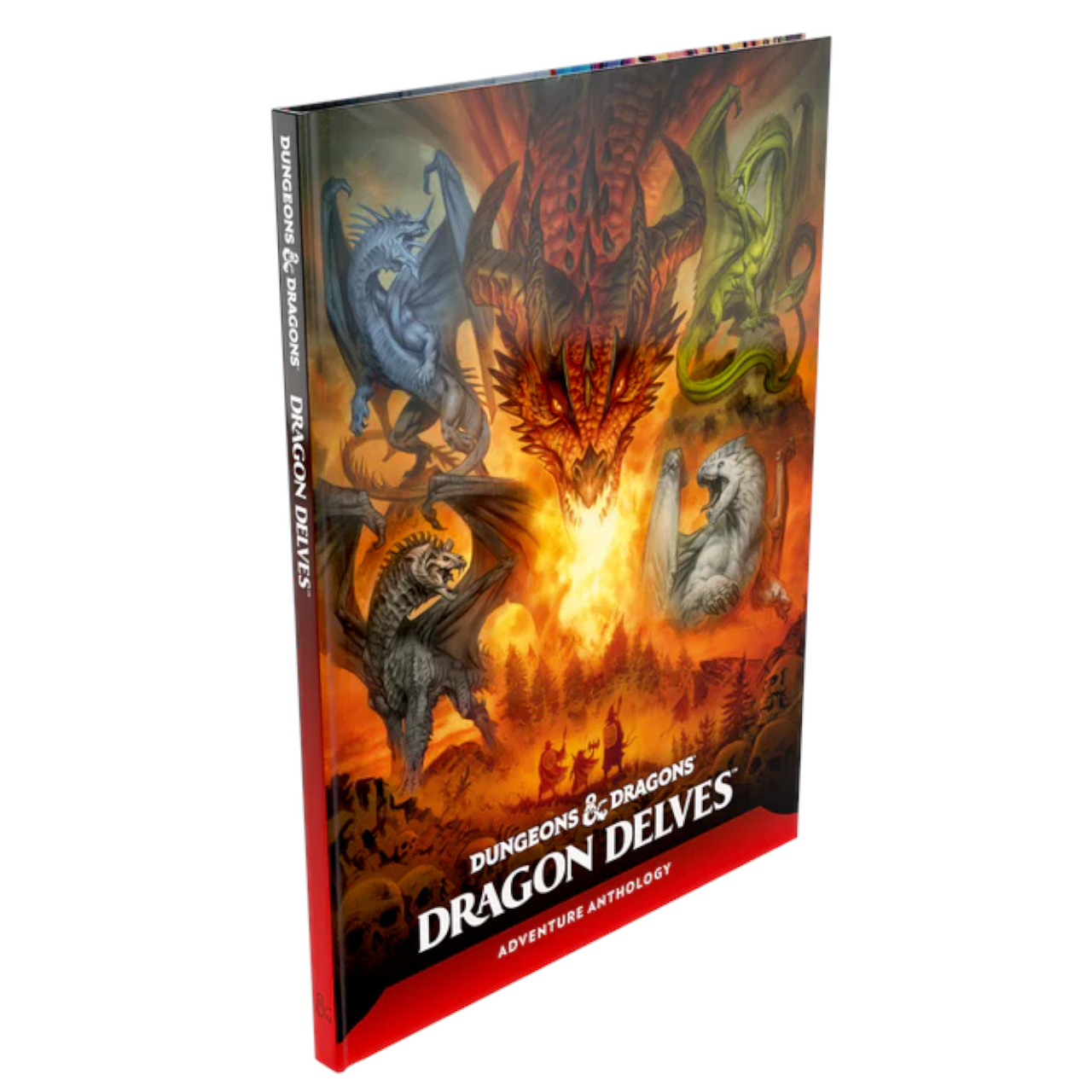 Dragon Delves book on a plain background