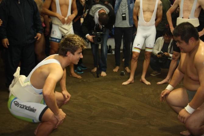 Peter Sagan prepares for his bout.