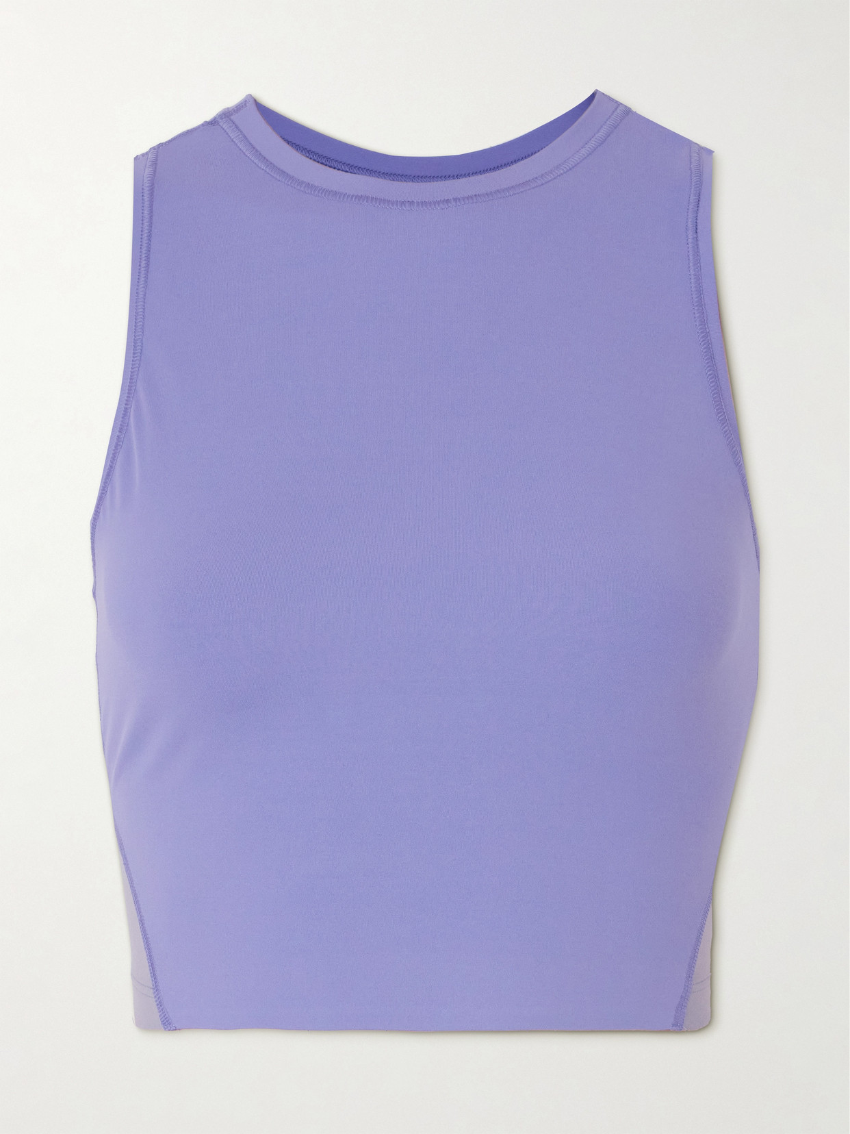 Cropped Stretch Recycled-Jersey Top