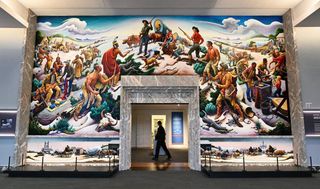"Independence and the Opening of the West" by Thomas Hart Benton