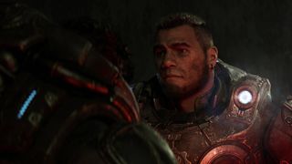 Dom seen in the Gears of War: E-Day reveal trailer