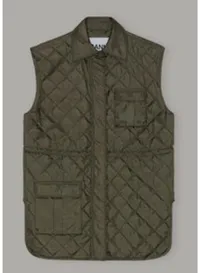 Quilted tech fabric vest, $345 (£255) | Ganni