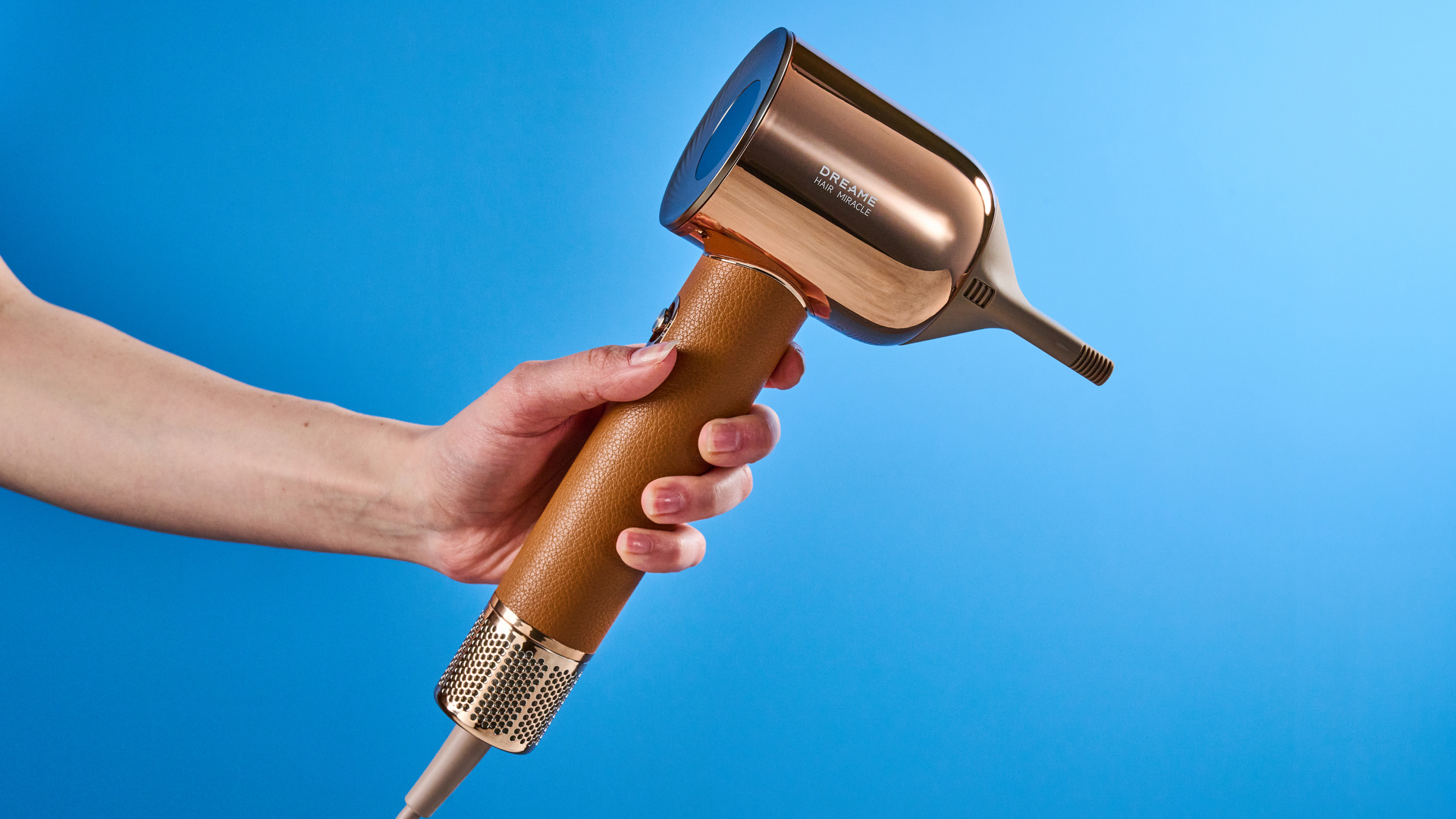 Dreame Hair Miracle and case photographed on a white background