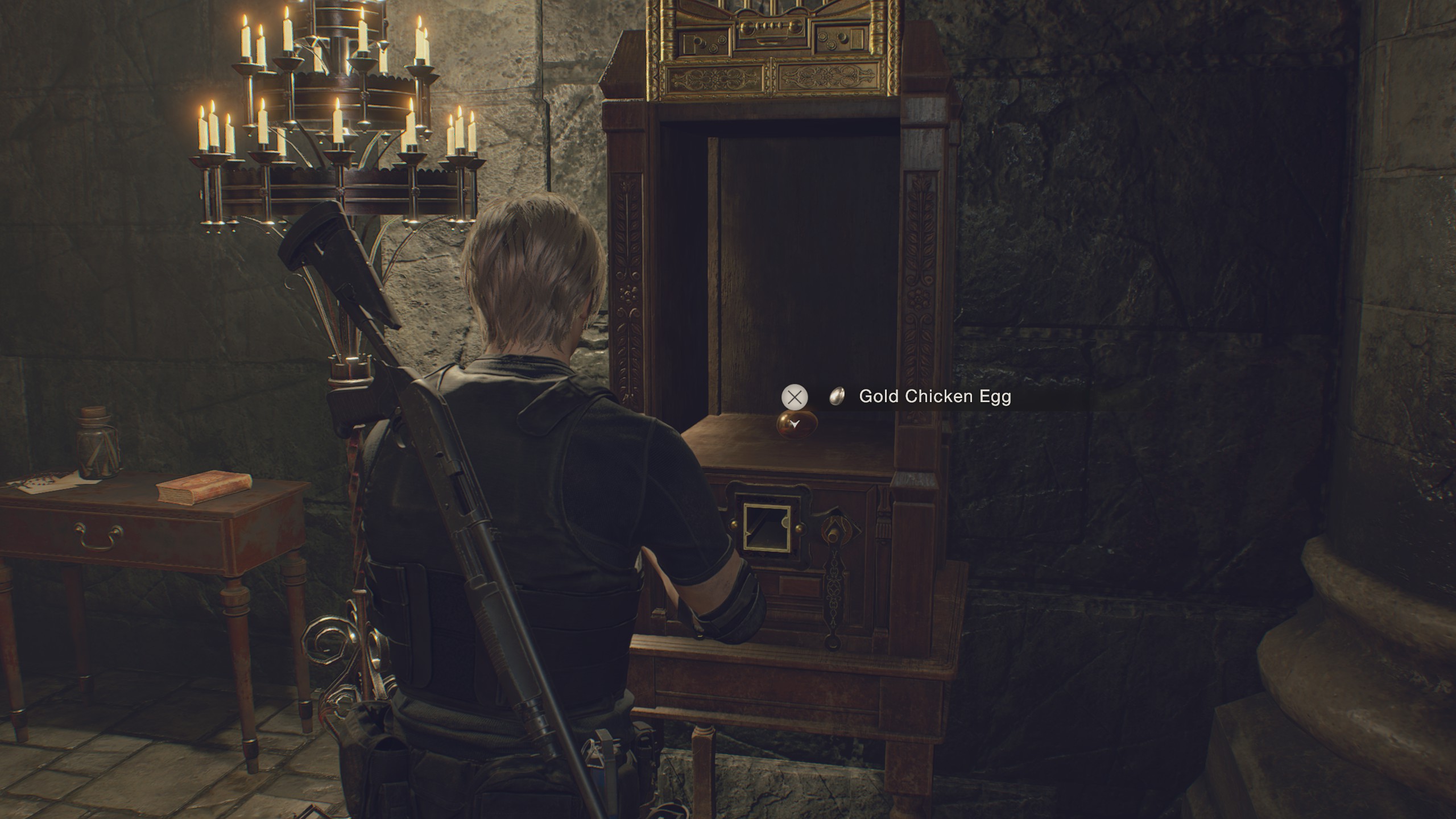 Resident Evil 4 Remake Golden Egg in the Throne Room