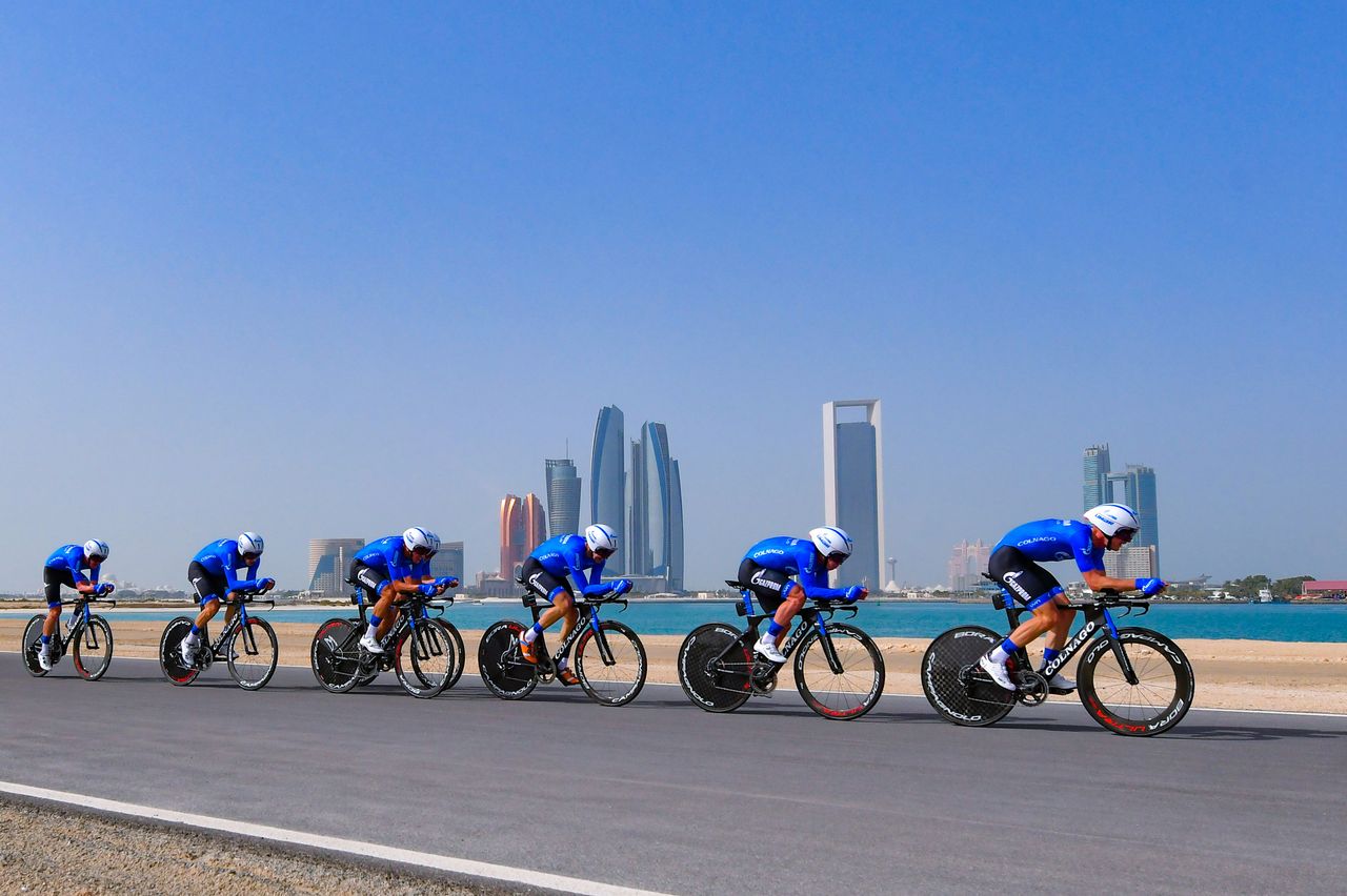 Gazprom-Rusvelo is one of two Pro Continental teams at the UAE Tour