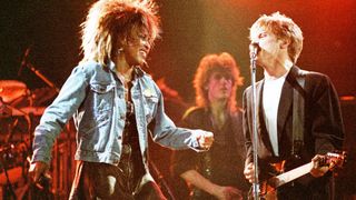 Tina Turner and Bryan Adams live onstage at Wembley, 1985