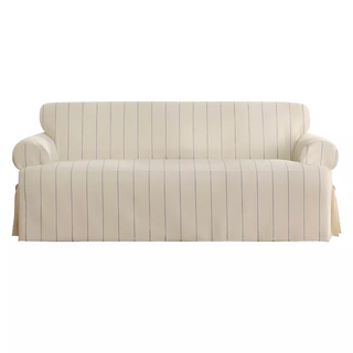 striped sofa cover