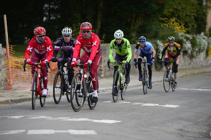 There were plenty of fans joining the Katusha recon