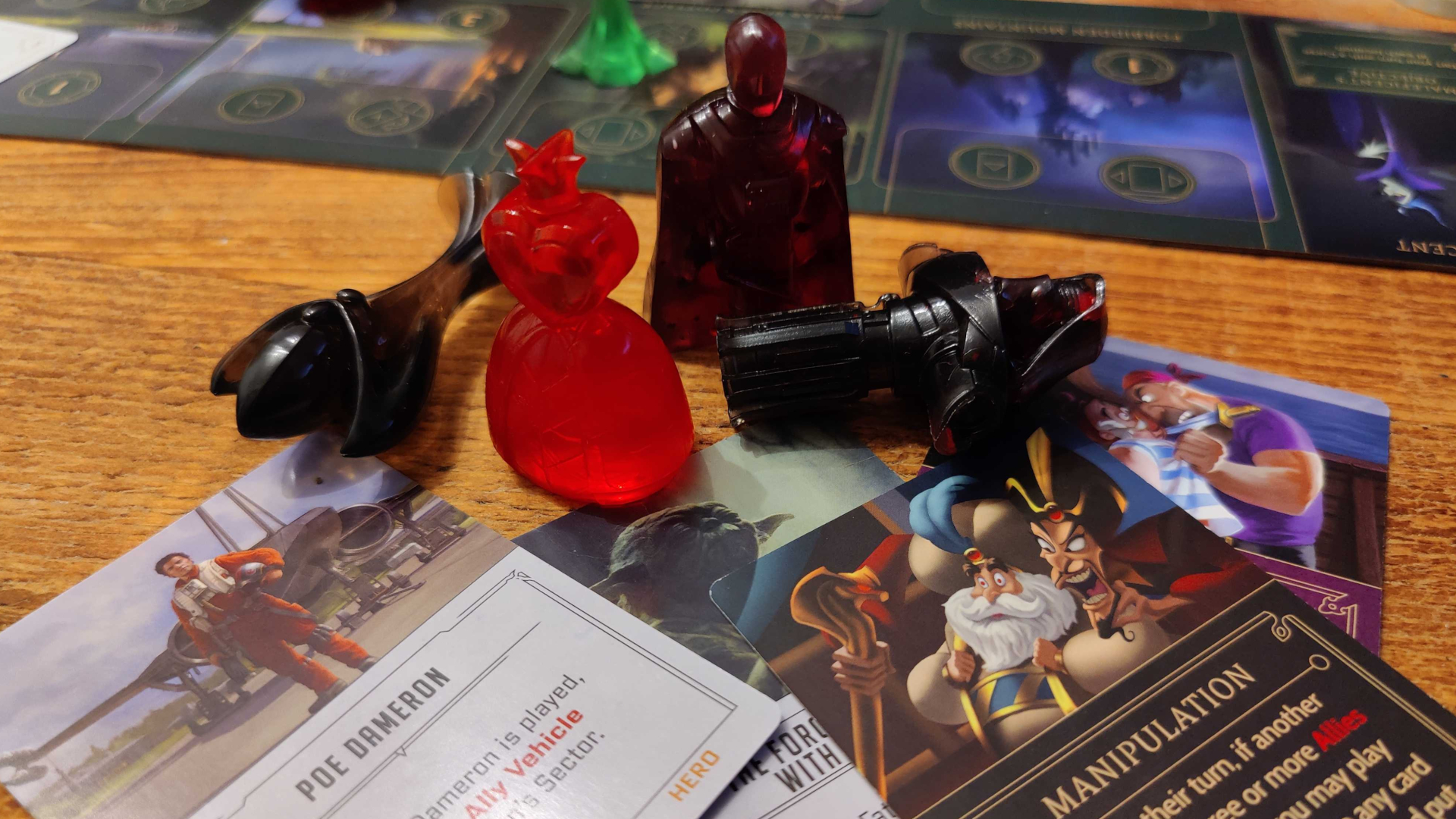 Disney Villainous vs Star Wars Villainous cards and movers