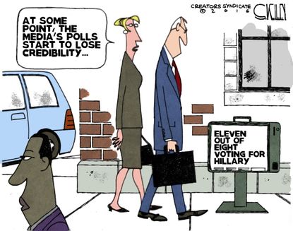 Political cartoon U.S. Hillary Clinton media bias