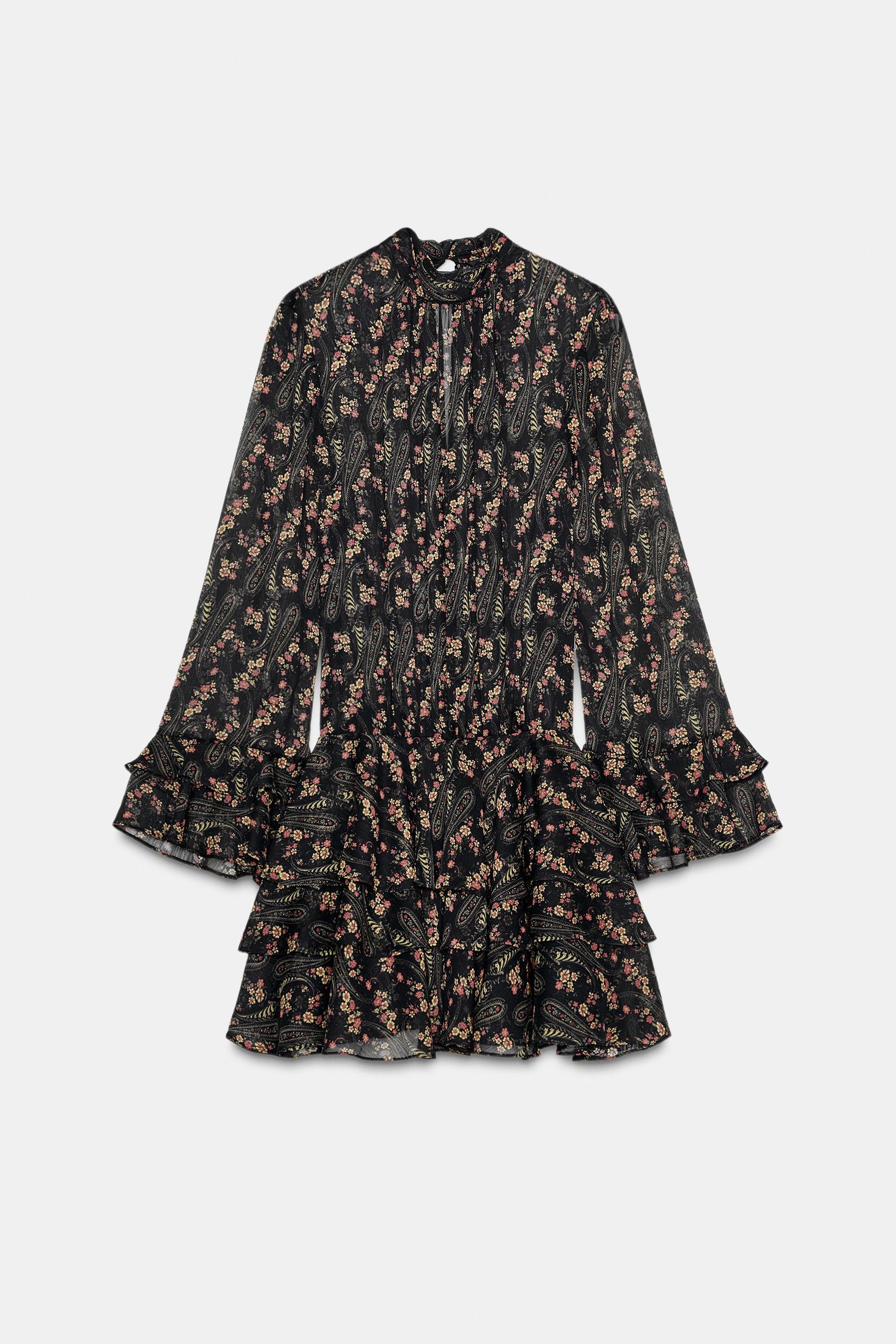 Floral Print Cotton Gauze Dress