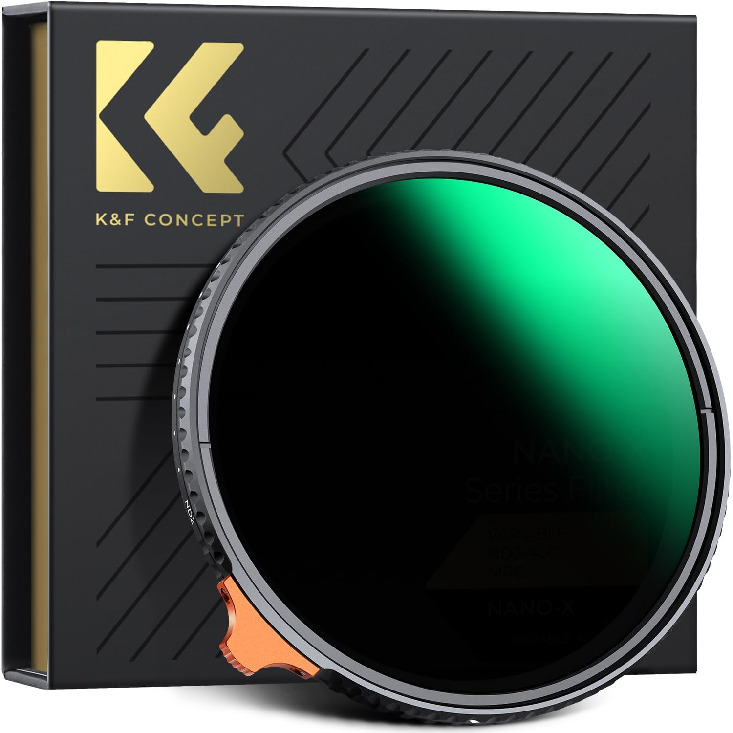 K&F Concept Nano-X Variable ND Filter ND2-400 with packaging