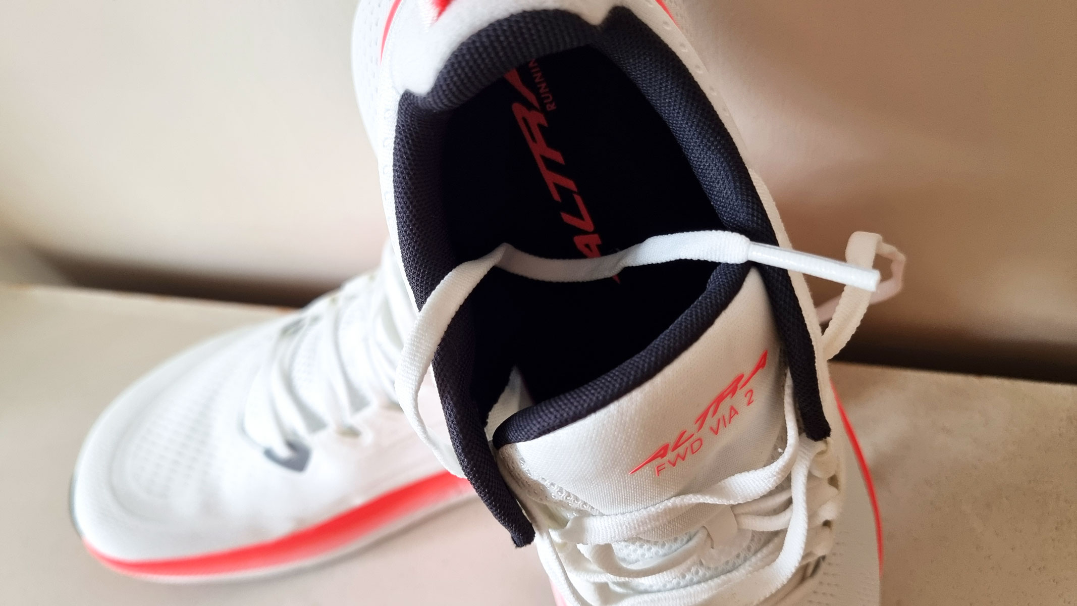 a close-up picture of the Altra FWD VIA 2 running shoes