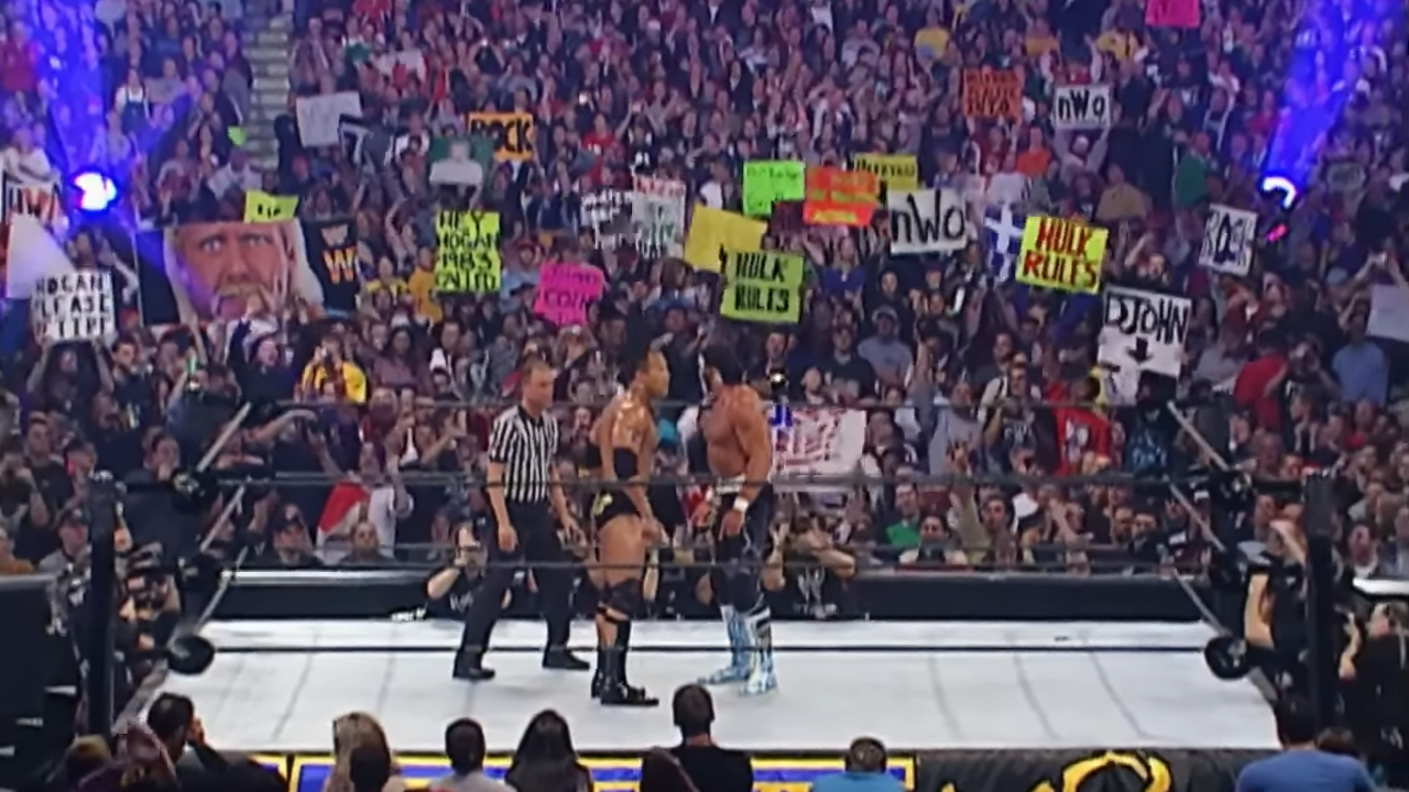 The Rock and Hulk Hogan at WrestleMania 18