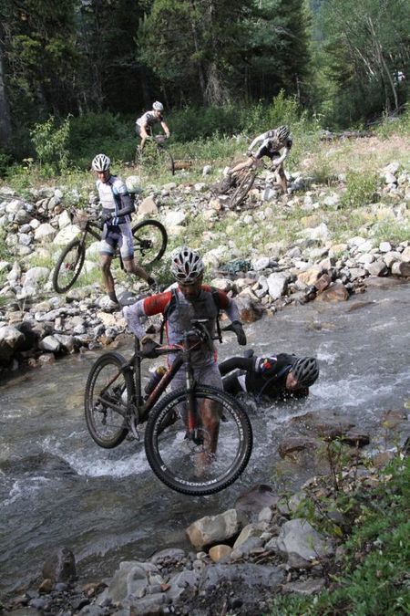 Creek crossings were a warmup for the river crossings to come later in the week. Unless, of course you fall...