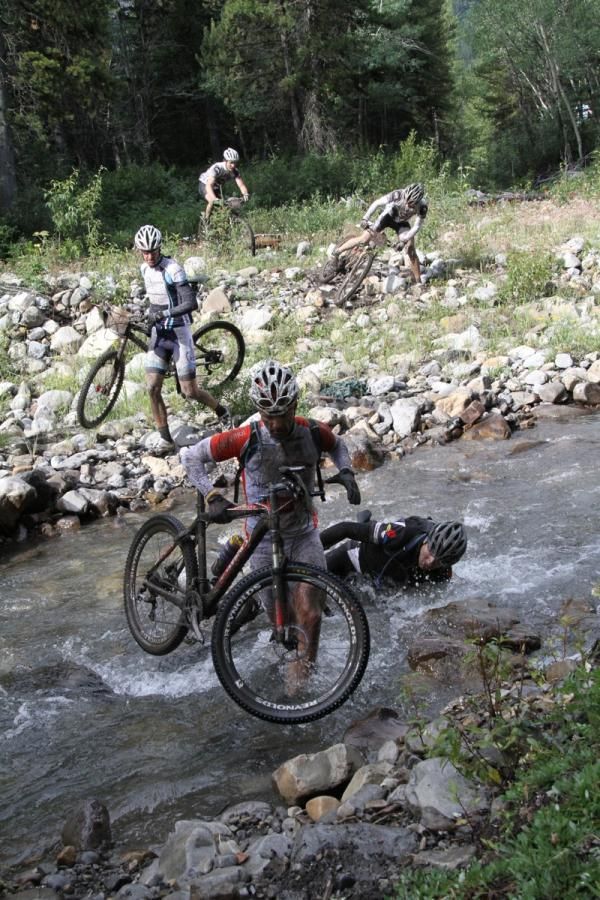 Creek crossings were a warmup for the river crossings to come later in the week. Unless, of course you fall...