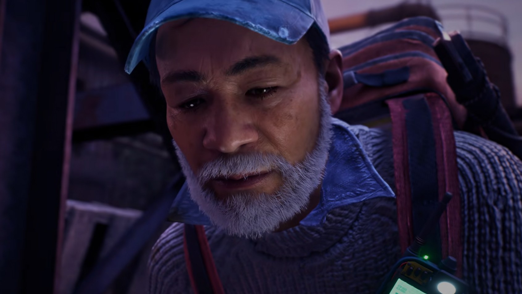 A man in survival gear