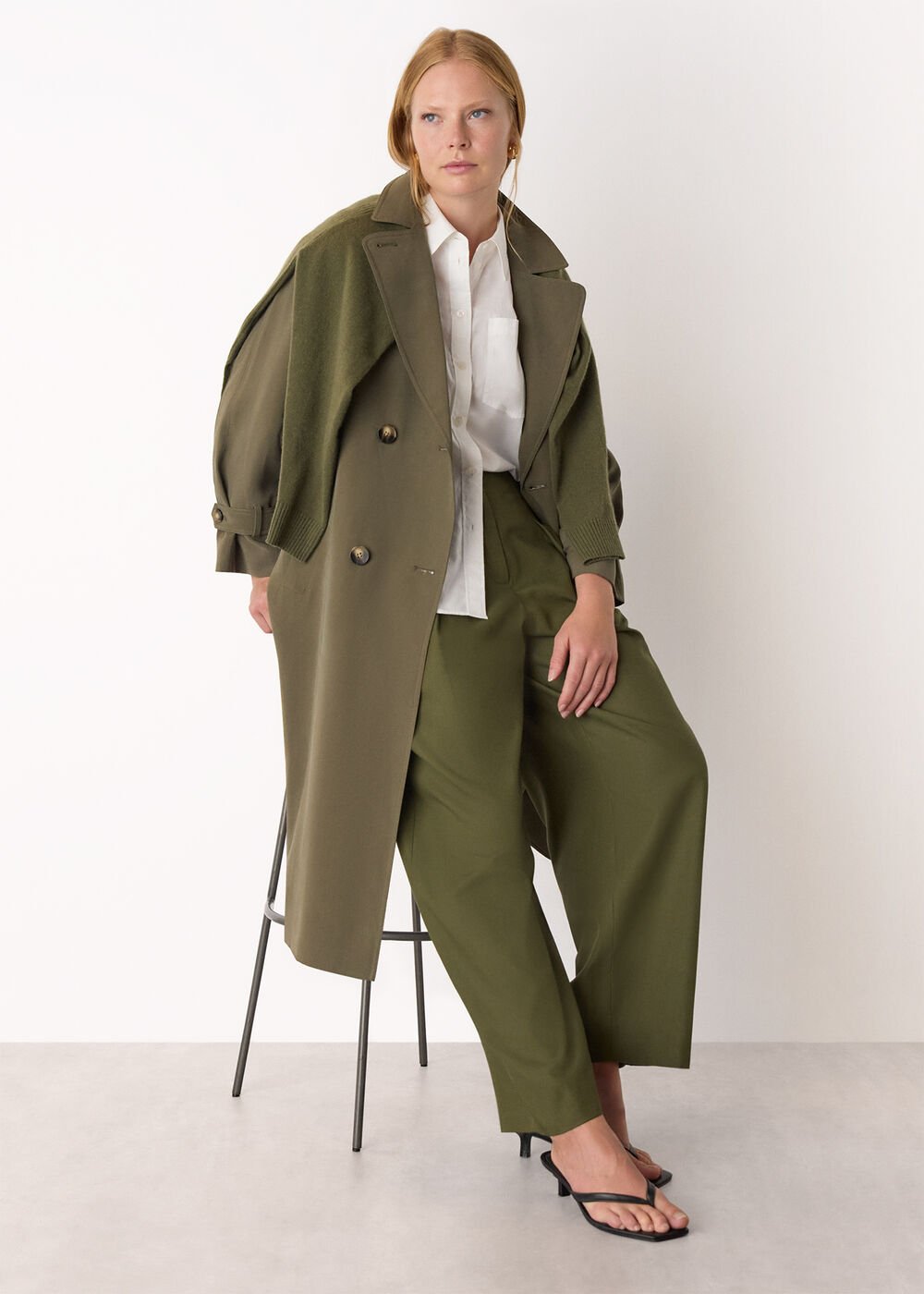 Khaki Riley Trench Coat