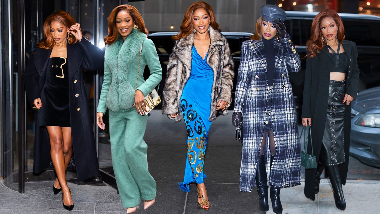 keke palmer wearing five different outfits while on her press tour in new york city