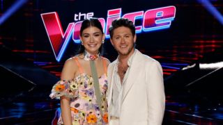 Gina MIles and Niall Horan on The Voice.