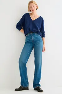Limited-Edition Point Sur nipped straight jean in Rodeo Wash, $198 $126 at J.Crew