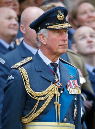 King Charles in military uniform
