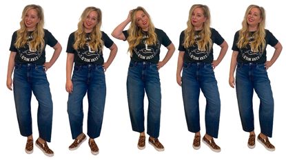 How to wear barrel leg jeans according to a fashion editor | Woman & Home