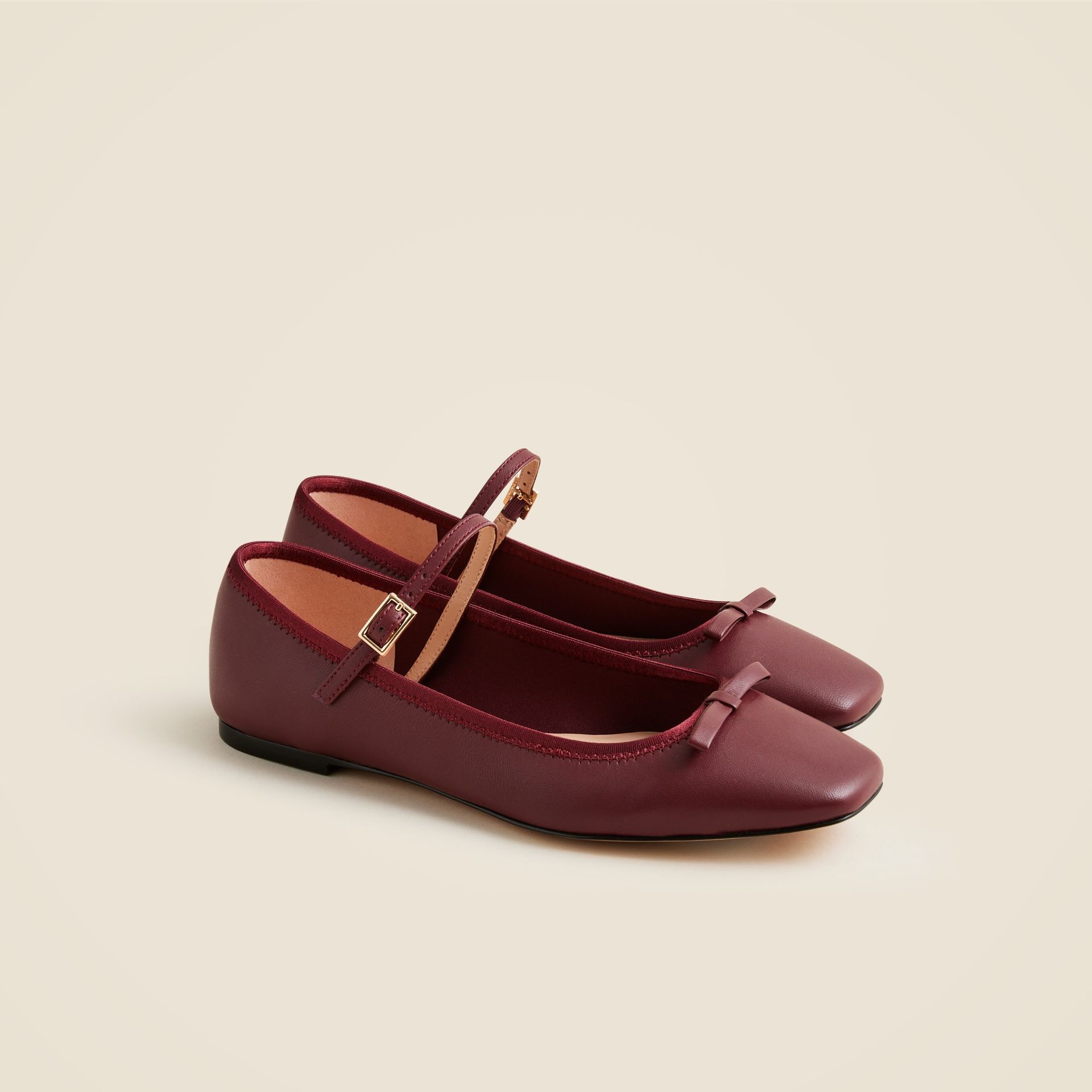 Quinn Mary Jane Ballet Flats in Leather
