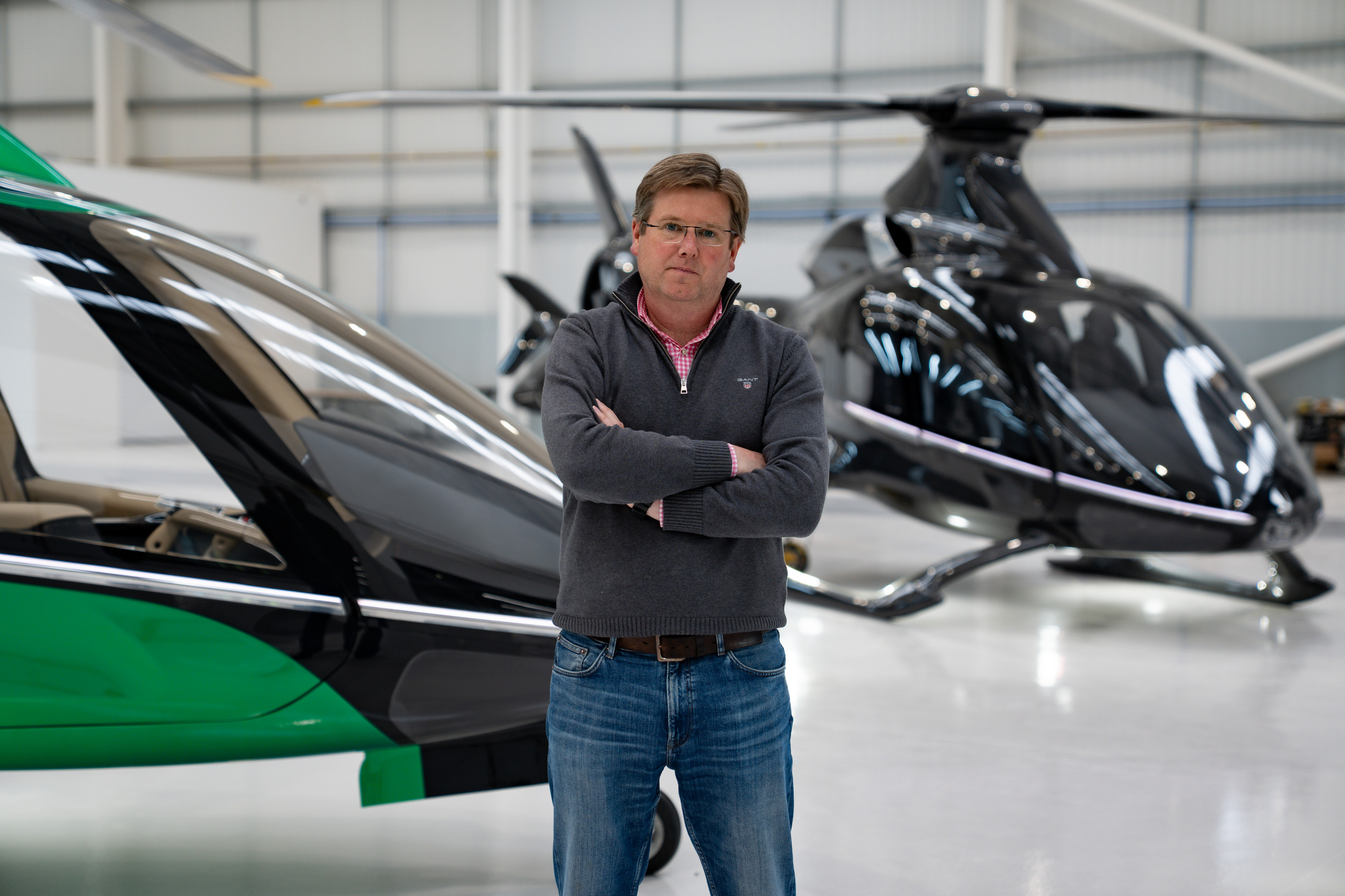Jason Hill, founder of Hill Helicopters