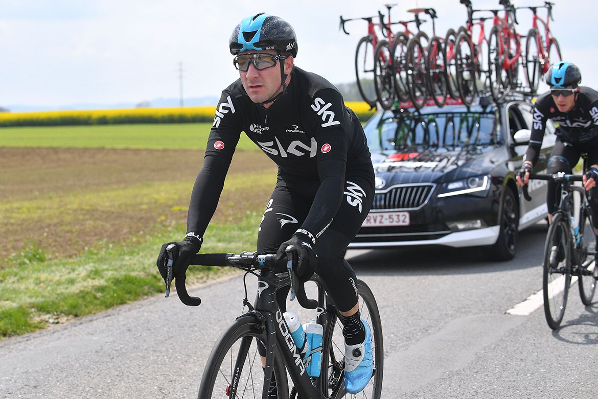 Elia Viviani at the Tour de Romandie