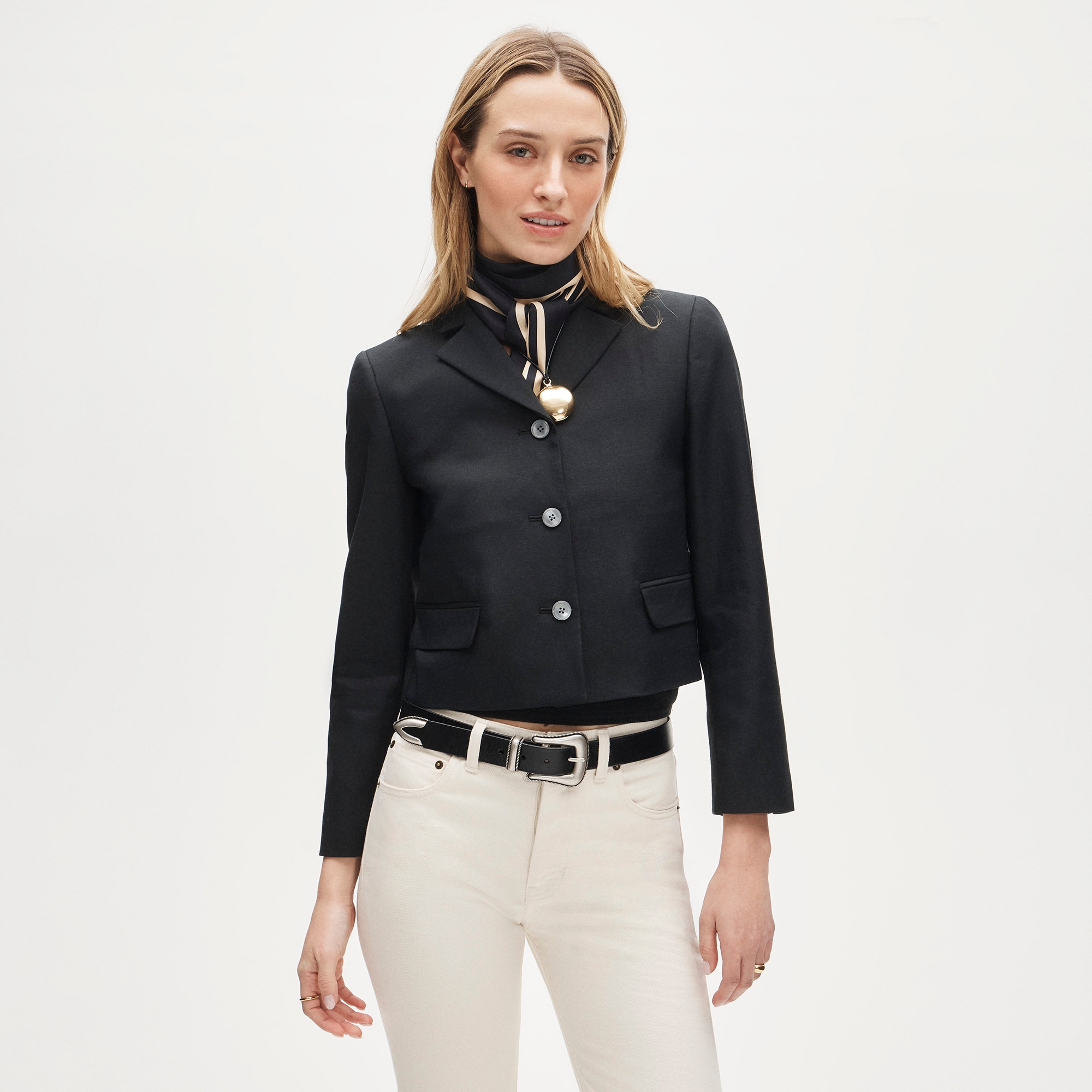 Lenore Lady Blazer in Gramercy Linen Blend