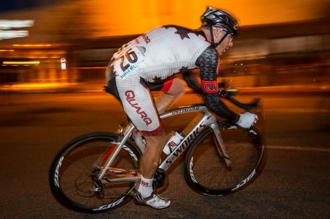 Gord Frasier (Quark) riding in the break.